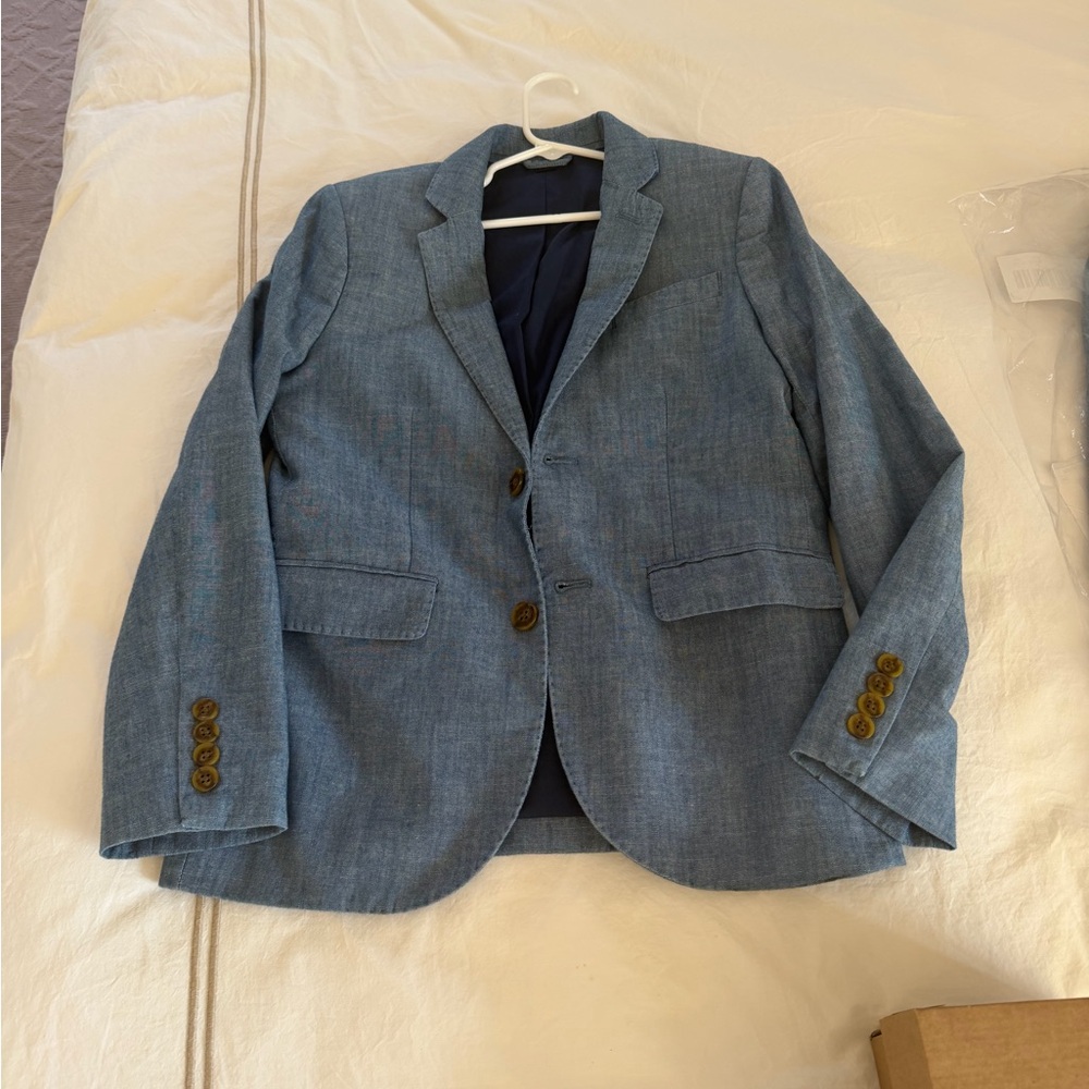 Crewcuts Boys Light Blue Cotton Blazer